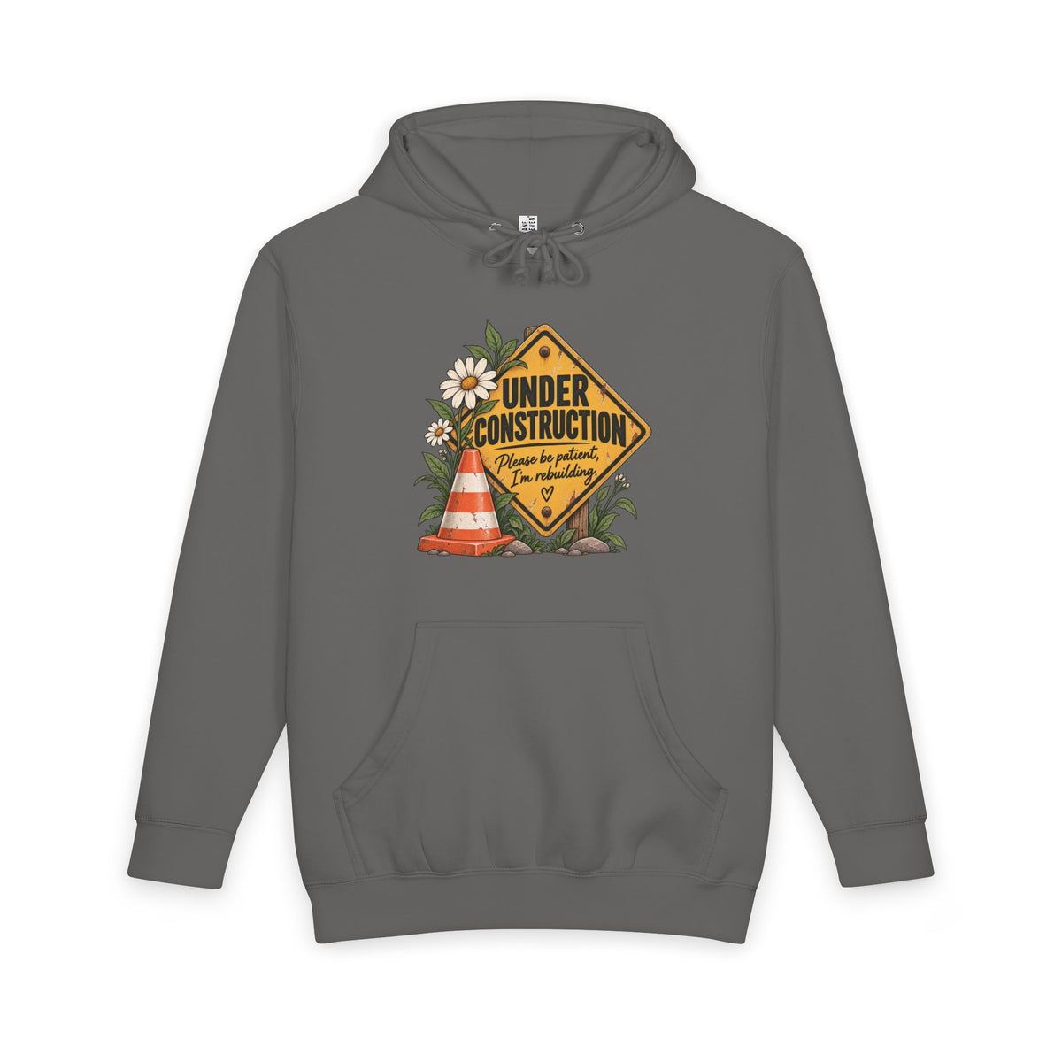 Under Construction | Still Becoming Unixex Hoodie — Roots Recovery Housing