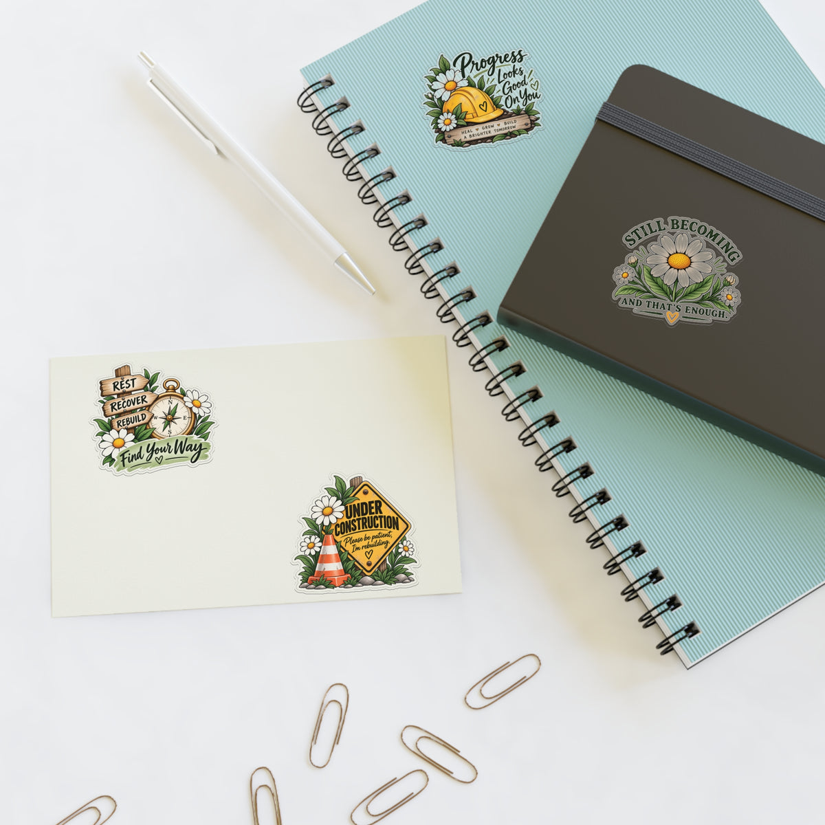 Under Construction — Premium Sticker Sheet | Still Becoming