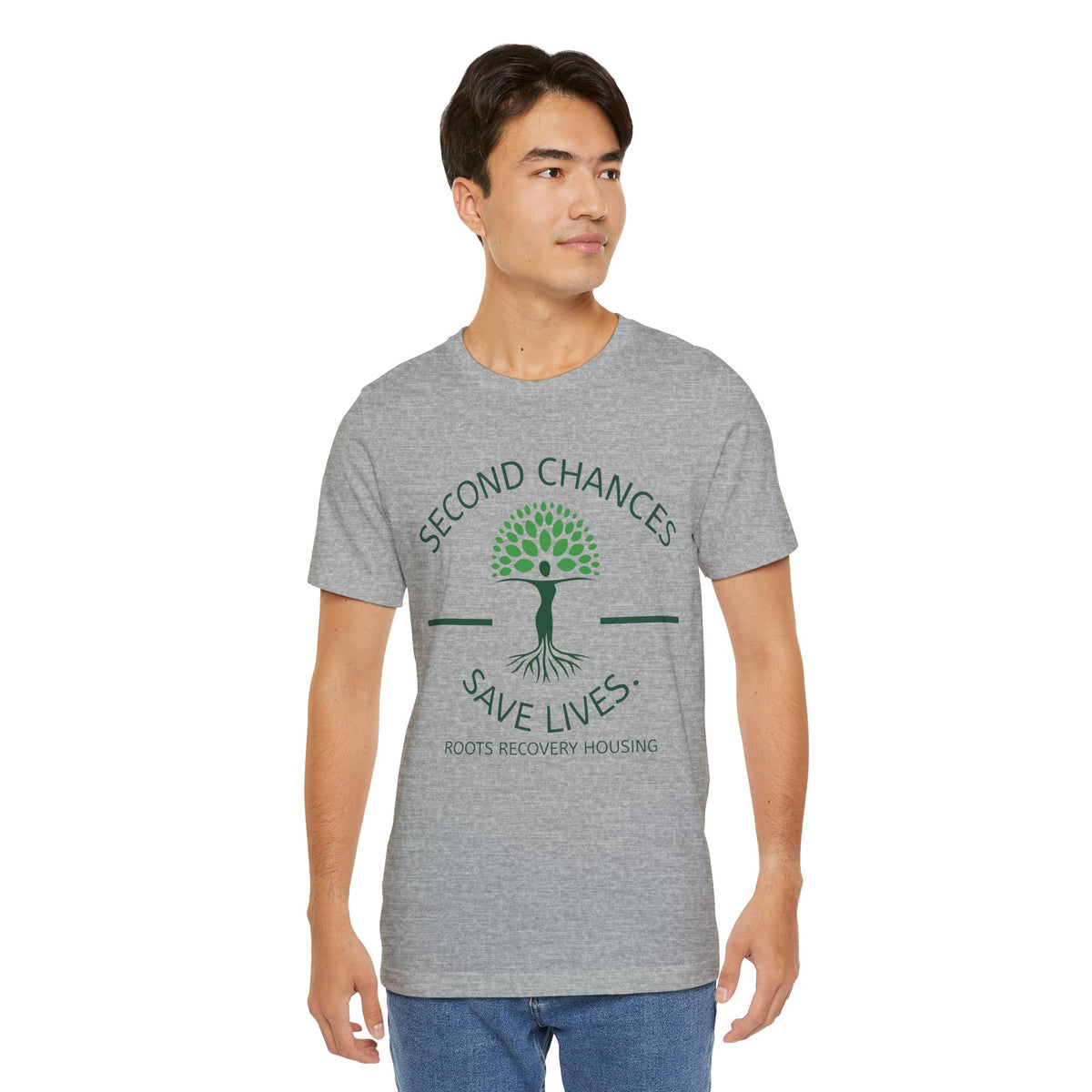 Second Chances Save Lives Tee — Roots Recovery Housing Fundraiser