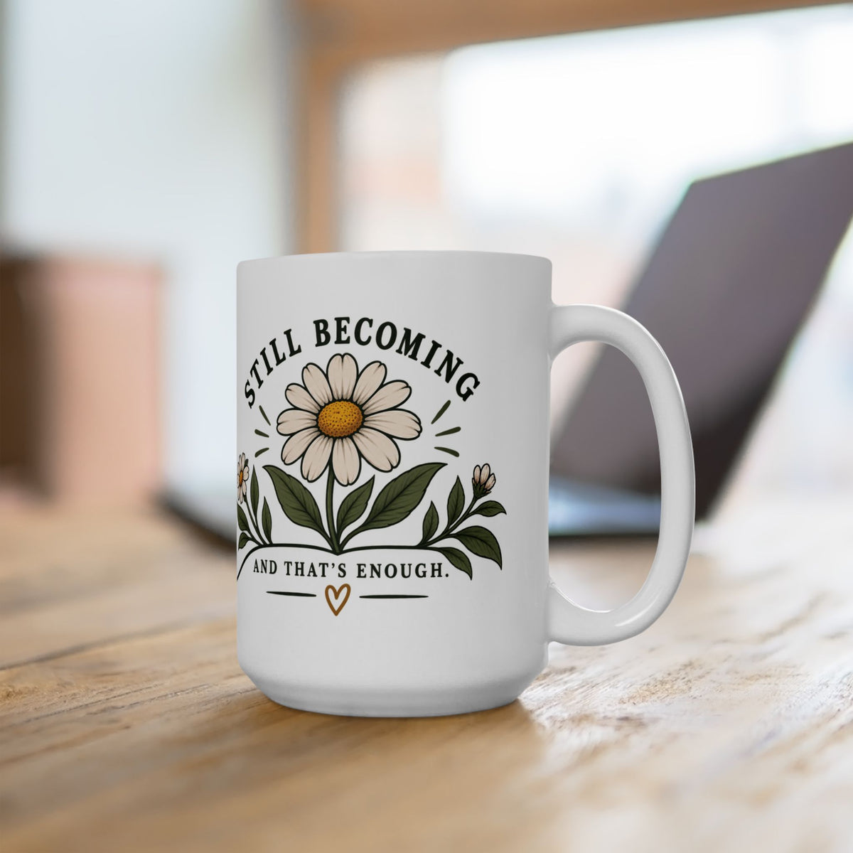 Under Construction — Ceramic Mug | Still Becoming — Roots Recovery Housing