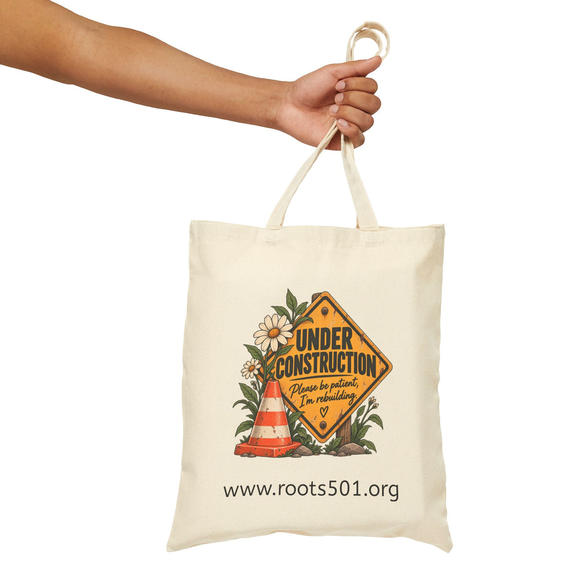 Under Construction — Two-Sided Canvas Tote | Still Becoming.