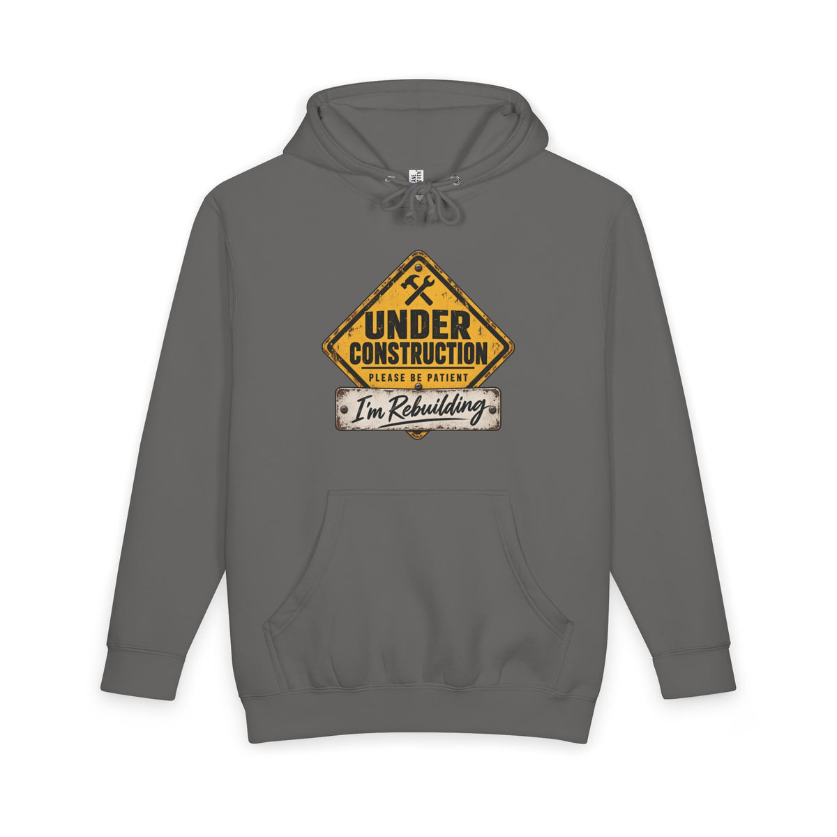 Under Construction — Unisex Hoodie Roots Recovery Housing