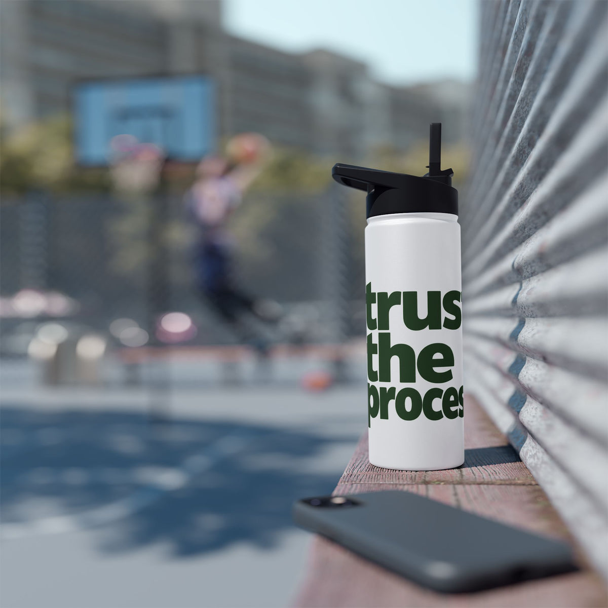Trust the Process Water Bottle — Roots Recovery Housing