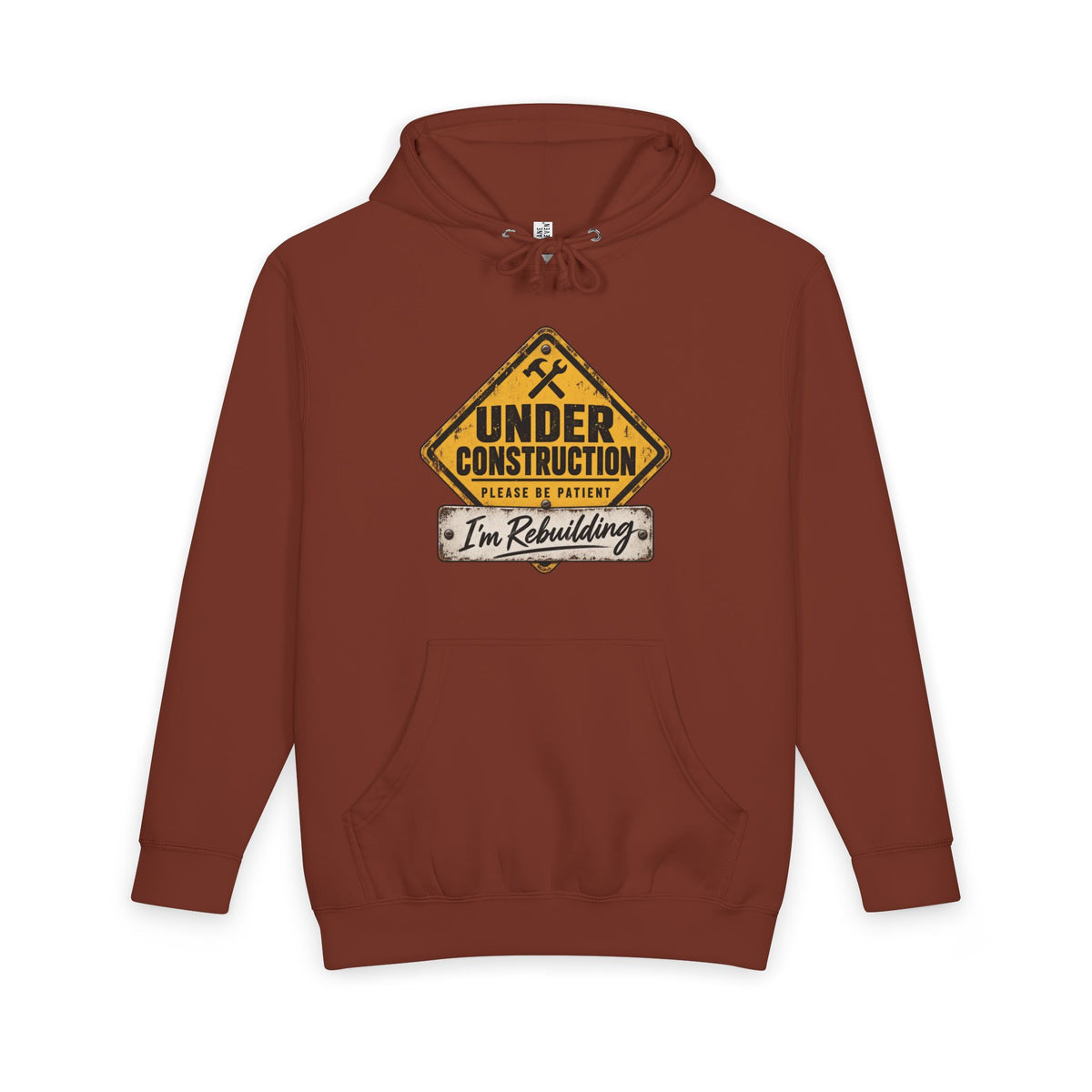 Under Construction — Unisex Hoodie Roots Recovery Housing