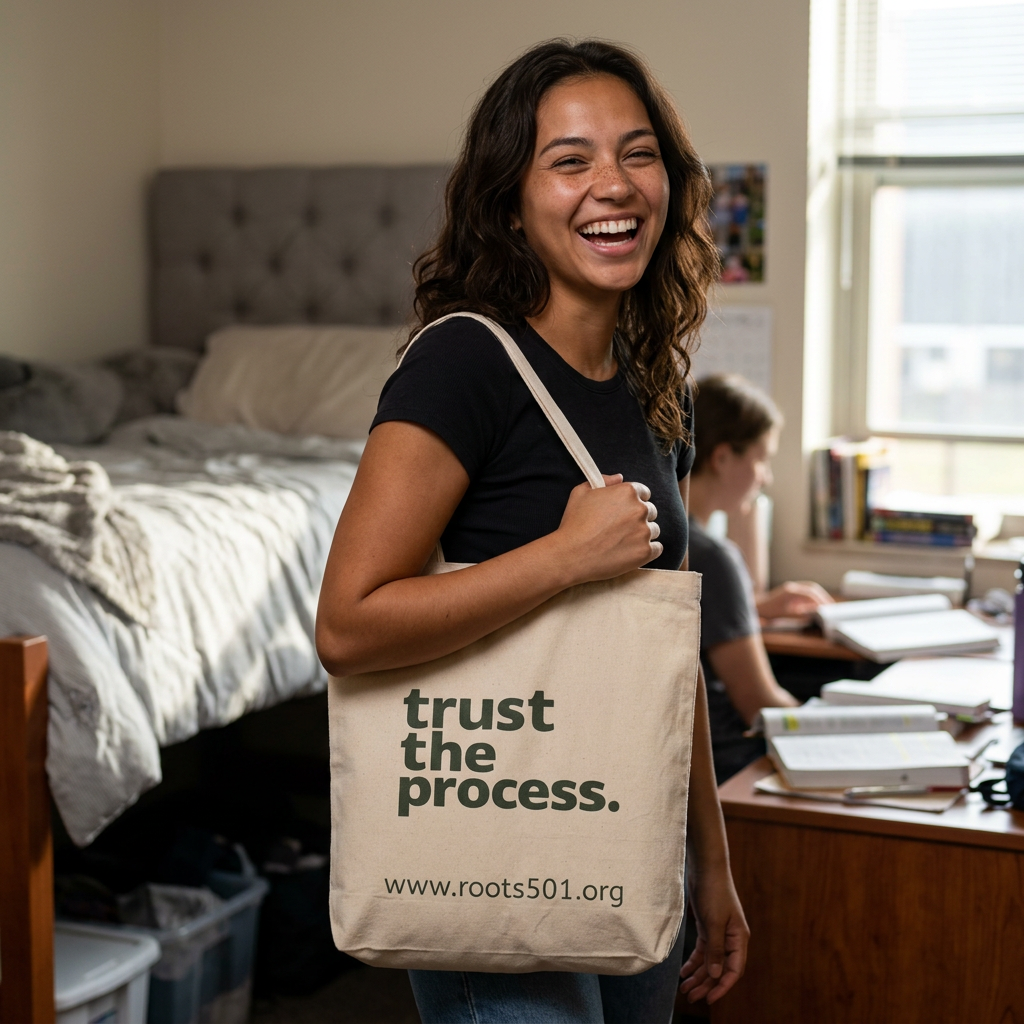 Trust The Process. — Two-Sided Canvas Tote