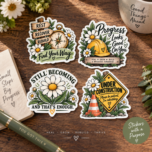 Under Construction — Premium Sticker Sheet | Still Becoming