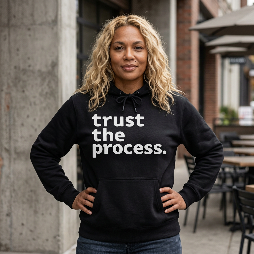 Trust The Process Hoodie — Roots Recovery Housing