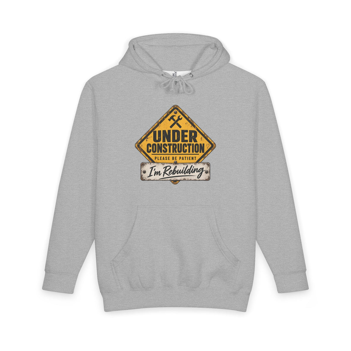 Under Construction — Unisex Hoodie Roots Recovery Housing