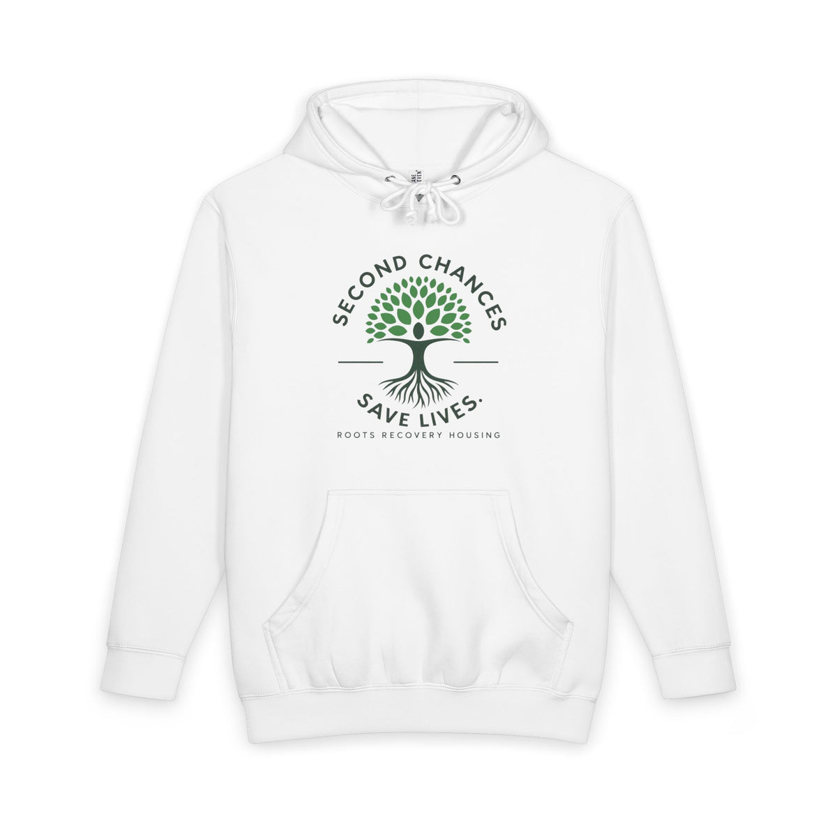Second Chances Save Lives Hoodie — Roots Recovery Housing