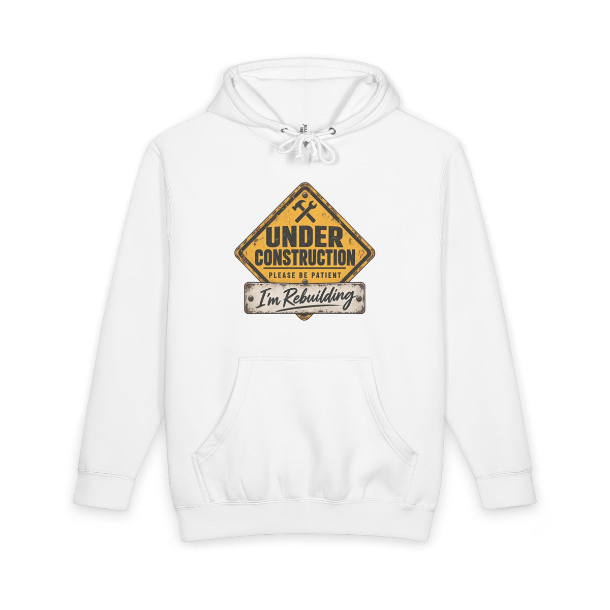 Under Construction — Unisex Hoodie Roots Recovery Housing